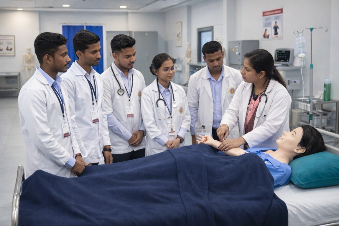 Patient care training at Divine College of Medical Sciences Haridwar