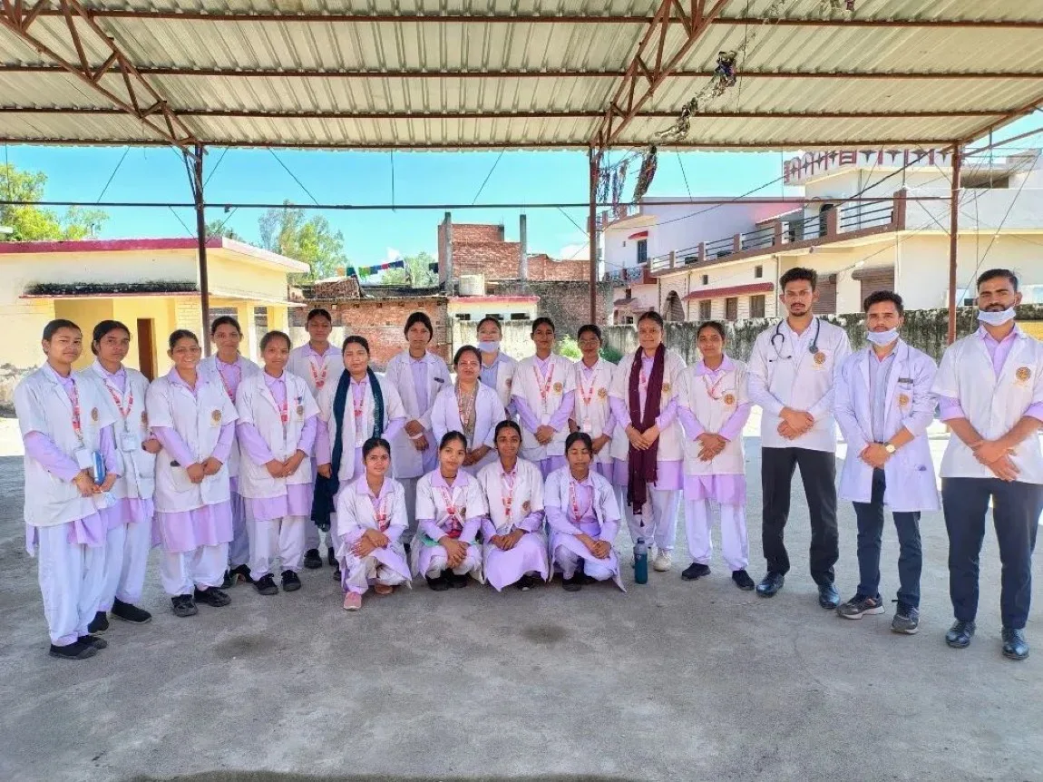 Our students at Divine College of Medical Sciences Haridwar