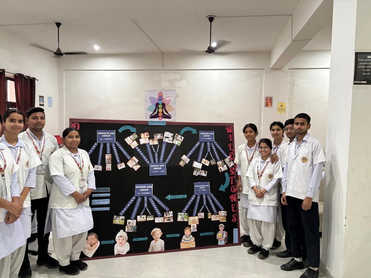 Students participating in Model Exhibition at Divine College of Medical Sciences Haridwar