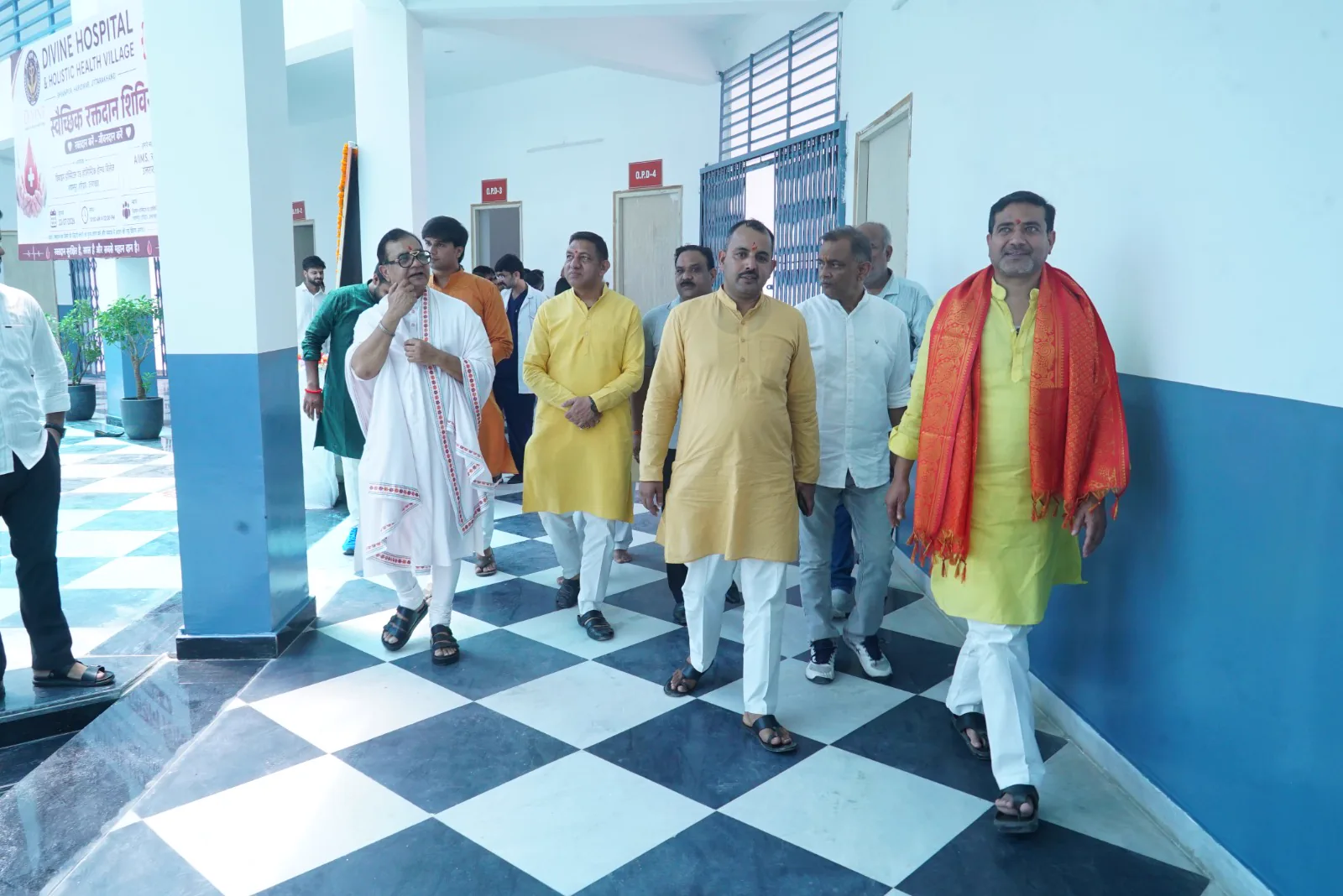 Dignitaries at the Voluntary Blood Donation Camp, Divine Hospital, Shyampur, Haridwar